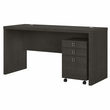 Load image into Gallery viewer, Credenza Desk with Mobile File Cabinet
